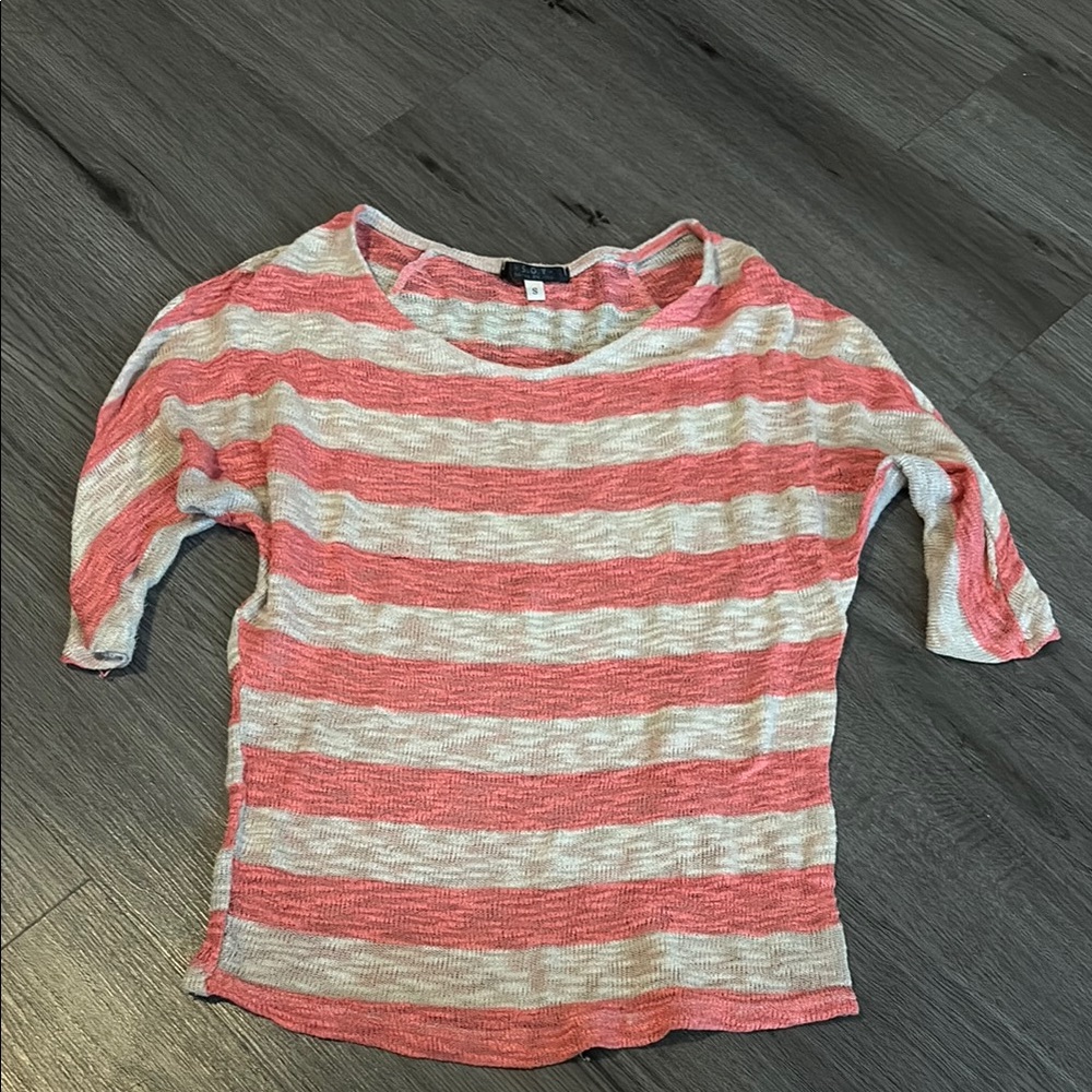Shine on You Striped Pink and Cream Women's Top